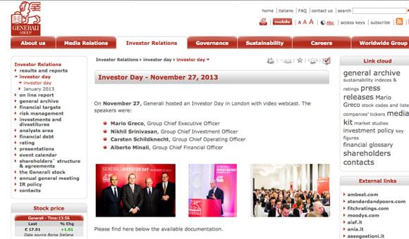 Investor Day Photograph London