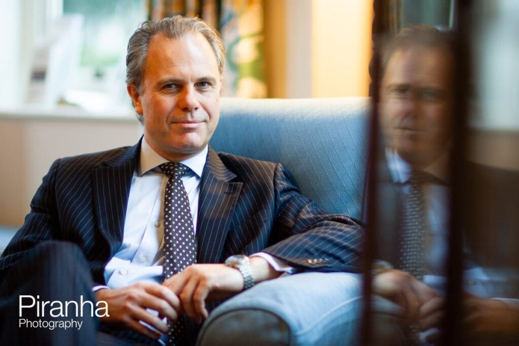 PR photograph of John Baugh, Headmaster of the Dragon School