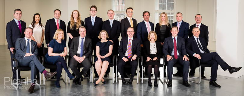 Corporate Photographer Discusses How to Best Organise and Take Group Photographs 3 Company photograph of team in London offices sitting and standing