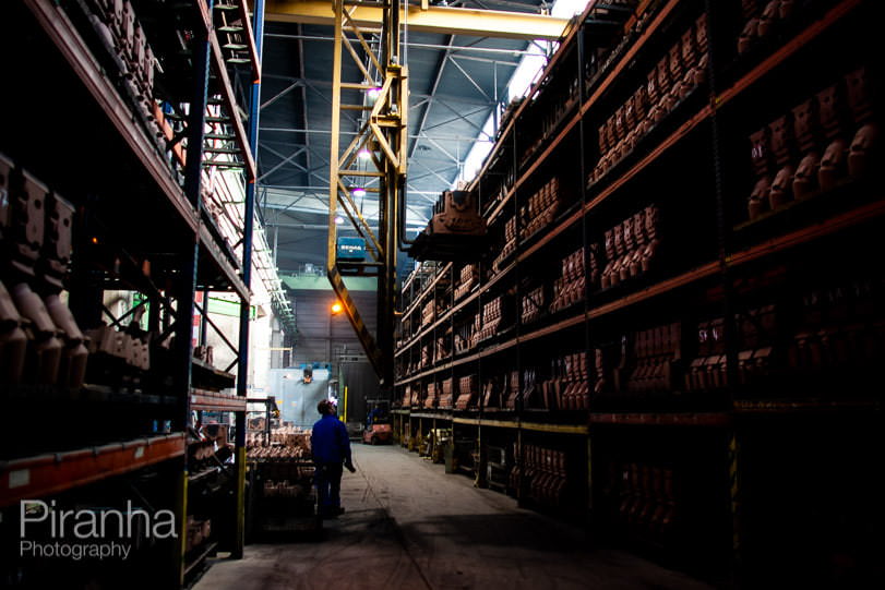 Factory worker photographed in Germany for private equity client.