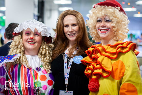 ICAP's charity day in London with celebrities collecting money - Catherine Tate