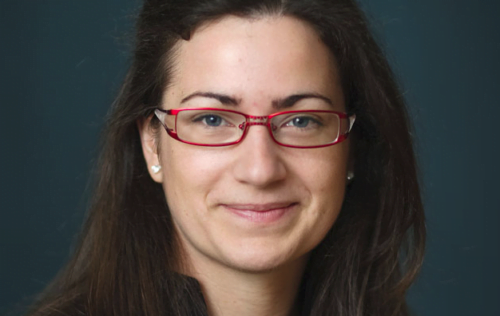 Headshot photograph for business using a backdrop