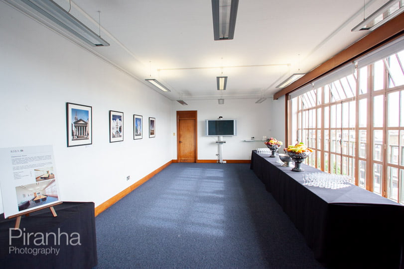 Venue photography of room setups for the Royal Institute of British Architects - RIBA 21 Room set up photograph for RIBA in central London for possible client events