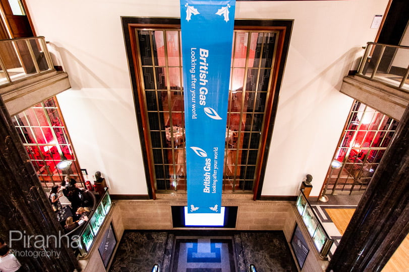 Venue photography of room setups for the Royal Institute of British Architects - RIBA 14 Room set up photograph for RIBA in central London for possible client events British Gas party