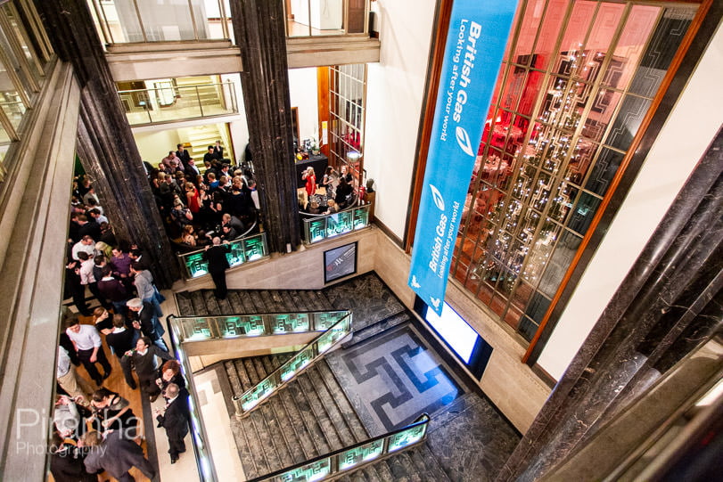 Room set up photograph for RIBA in central London for possible client events - British Gas evening