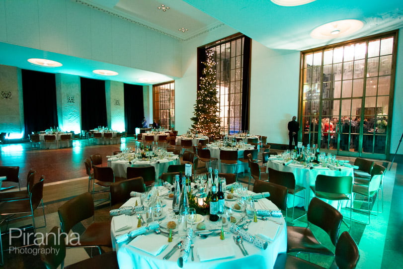 Venue photography of room setups for the Royal Institute of British Architects - RIBA 12 Christmas Room set up photograph for RIBA in central London for possible client events