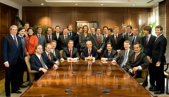 Board photograph in colour for KKR in London