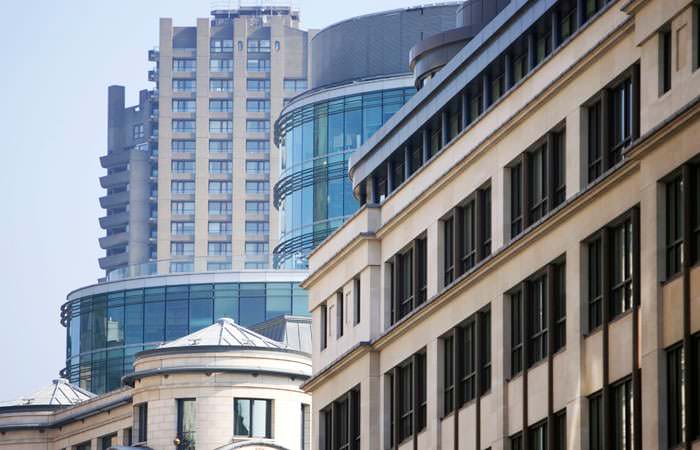 Annual report photographer took exterior of building in City of London Annual report photographer took exterior of building in City of London