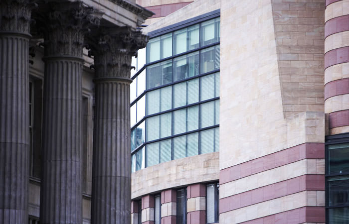Annual report photographer took exterior of building in City of London