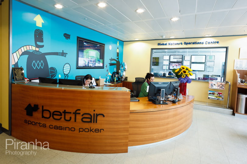 Betfair new annual report photography - reception area