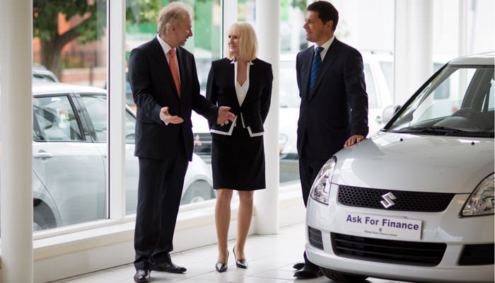 Annual report photography for Close Brothers Bank Management with car in Reading