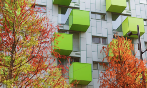 architectural photography of finished construction project in london - exterior of building