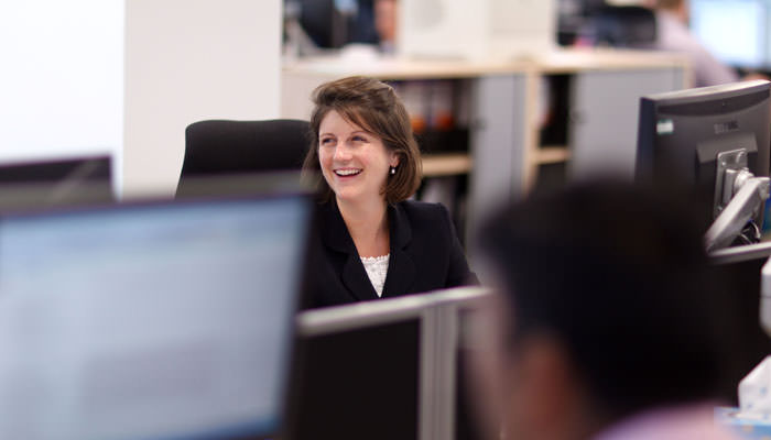 Reportage Photograph taken in Bank's London office for Annual Report