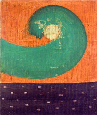 Photograph of Mark Fry's Painting - Green wave
