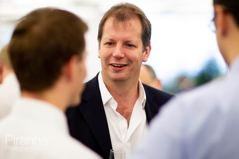 Corporate Photograph of Betfair director on trading floor at Morgan Stanley, Canaray Wharf during IPO IPO Photography in London Stock Exchange