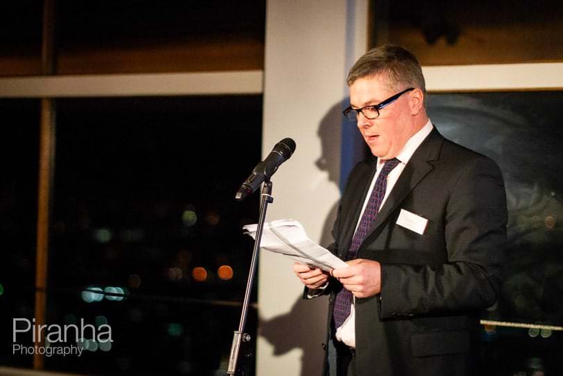 Event photography for PR company of party in London - speaker