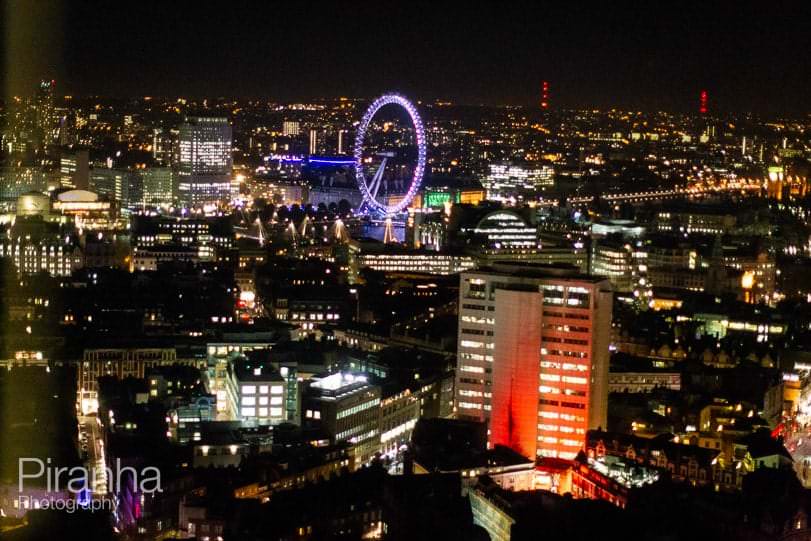 Party photography in London for PR company event - the view