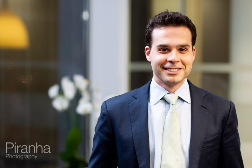 portrait of private equity company employee taken in London offices