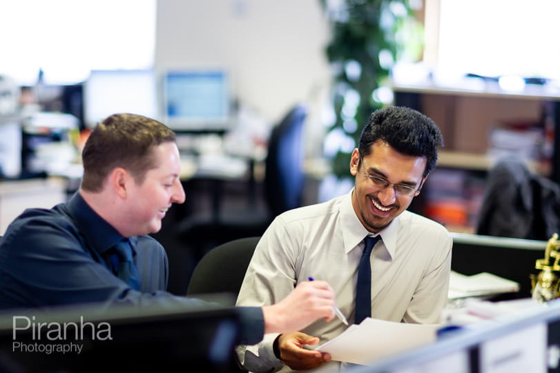 Working office photography for FTSE100 company annual report