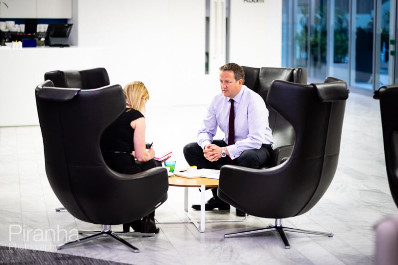 Working office photography for FTSE100 company annual report