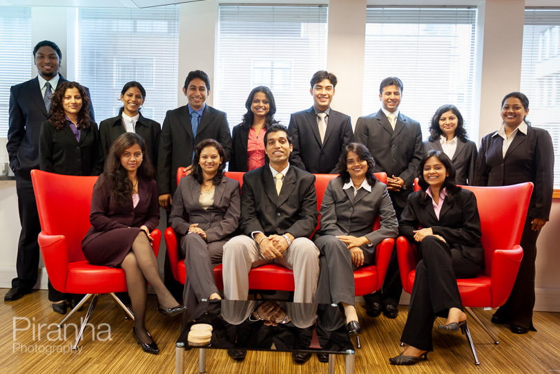 Team photograph of FTSE100 management meeting