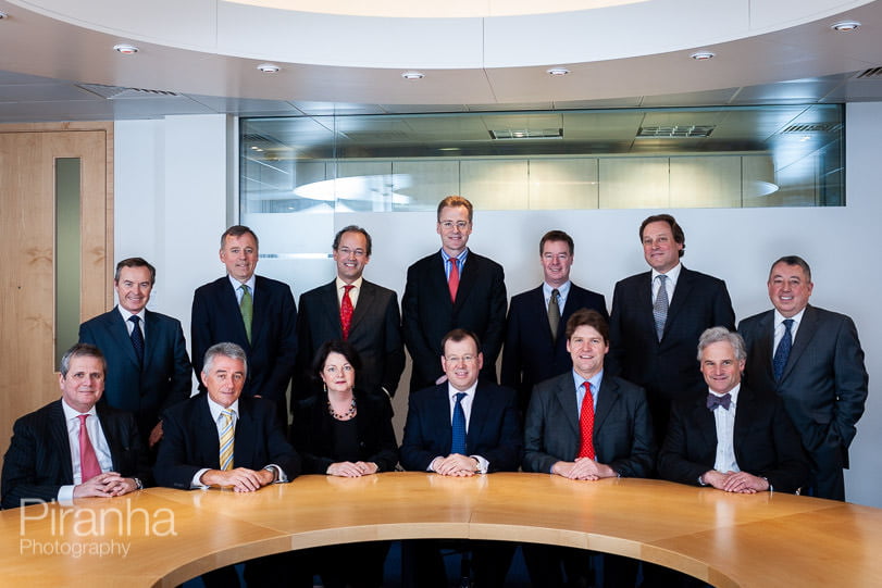 Team photograph of FTSE100 management meeting