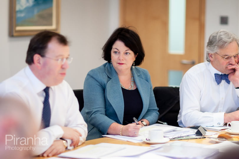 Board photography in working meeting for FTSE100 company
