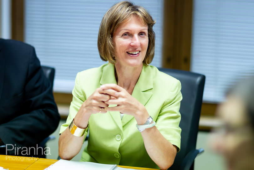 Board photography in working meeting for FTSE100 company