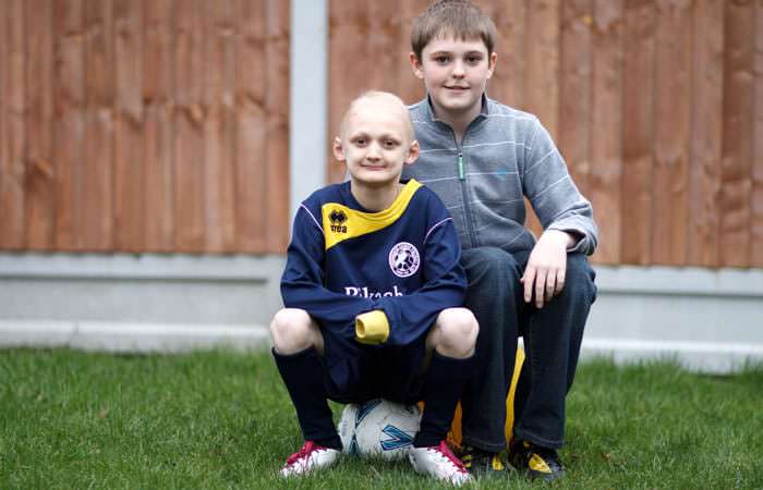 Jeans for Genes Charity Photograph - Essex of ED sufferer and brother
