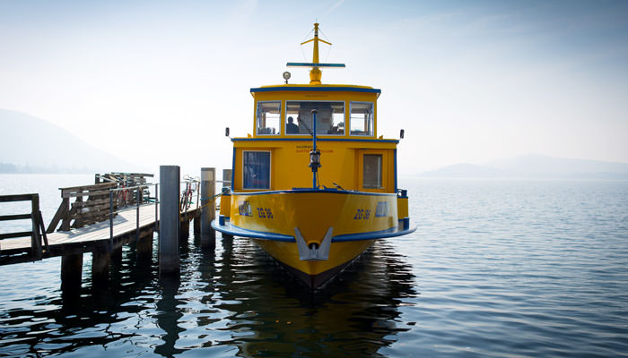 boat_photographed_zurich Photograph of Boat in Lake at Zug, Switzerland