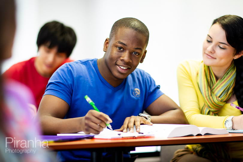 London School of Business and Finance - Rebranding and Advertising Photography 3 Lecture photographed by Piranha for new literature being produced by university