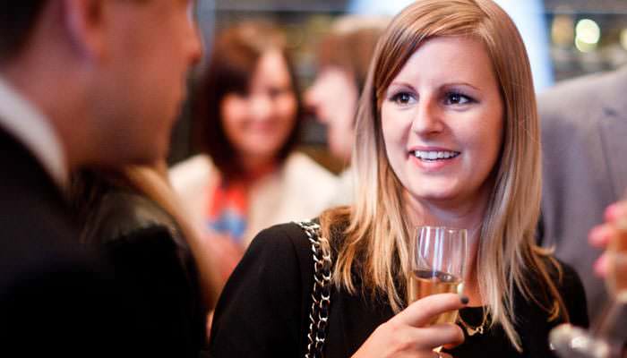 Guest Photographed at Event in Grosvenor Hotel, London