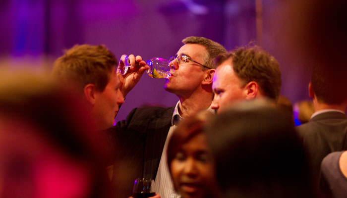 Party Photograph of Guest in London