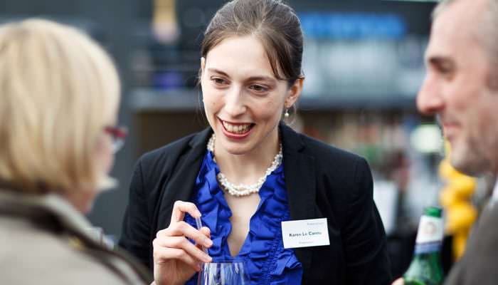 Drinks Party Photographer - Guest at Trafalgar Hotel, London