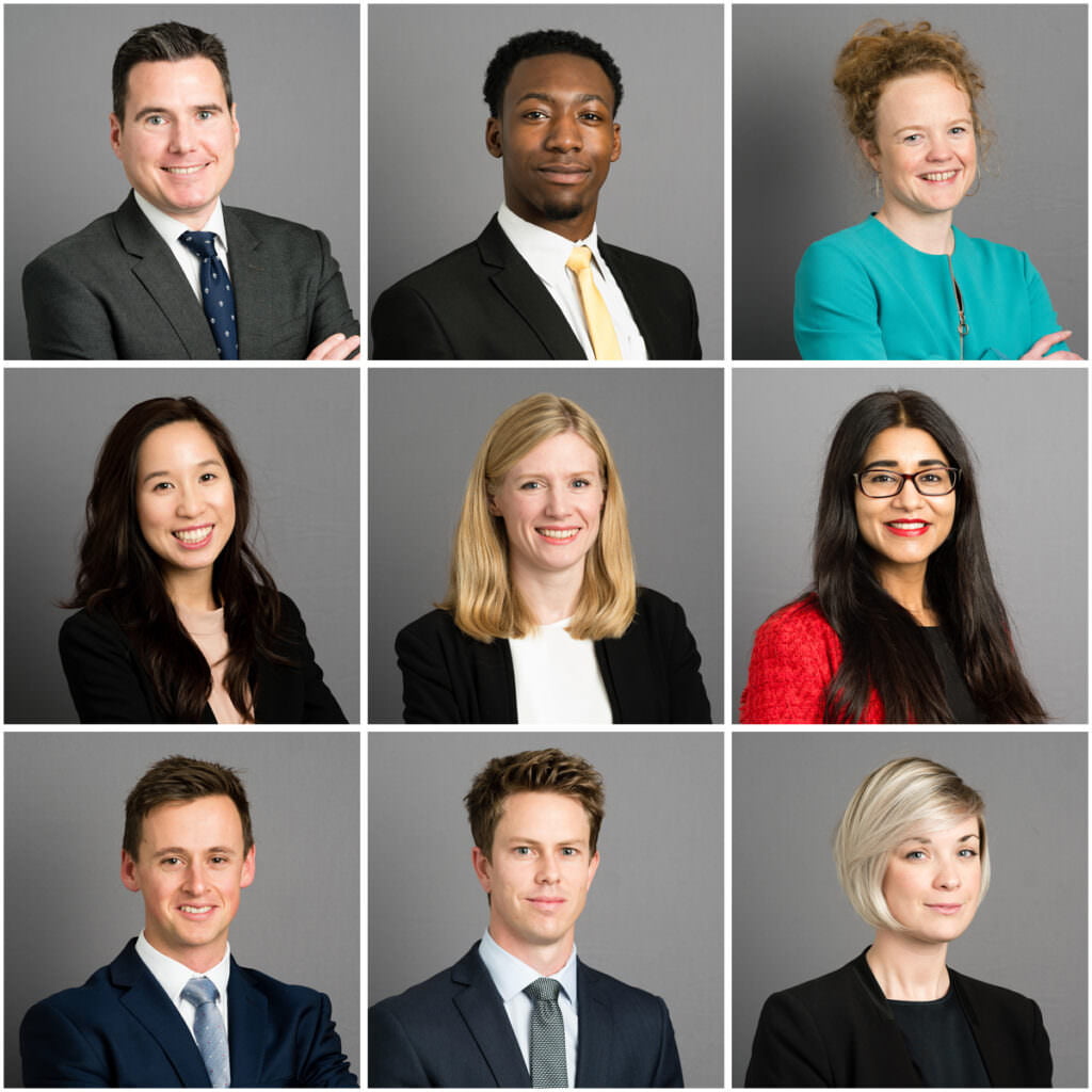 Headshots for lawfirm in London - grey background