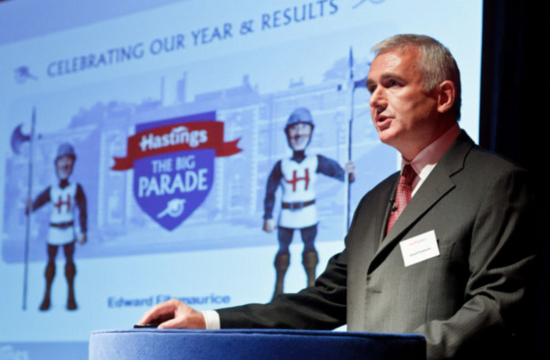 Company party photography at the HAC in London - here a speaker