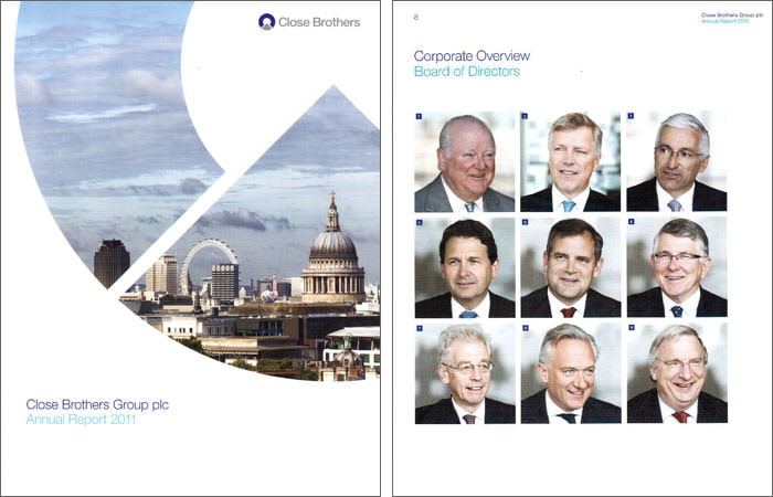 closear2011 Annual Report front cover and Board of Directors photographs