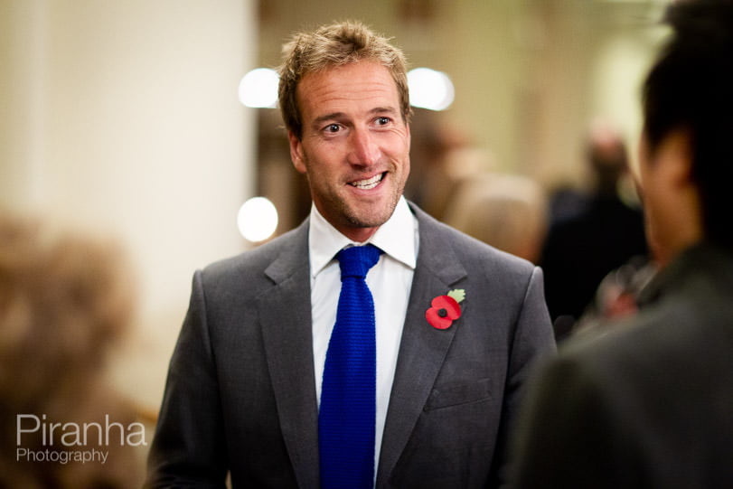 photograph of Ben Fogle at charity evening event in London
