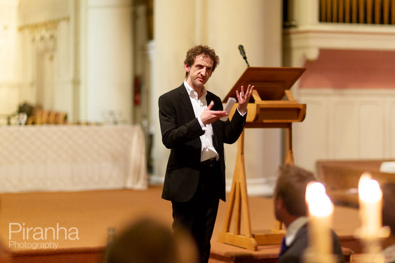 Fundraising Evening for St John's Church Nottinghill - Photography of the Event 9 speaker photographed at London charity event