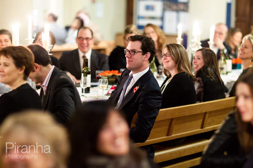 Audience listening at charity fundraiser in london at event