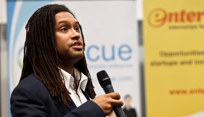 Speaker Photographed at University Event