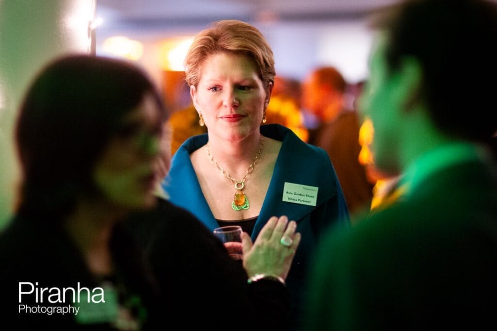 Christmas party photographer London venue - guest pictured at party