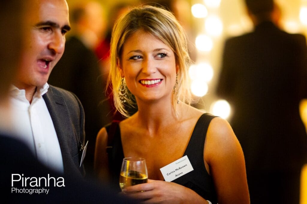 Christmas party photographer - guest pictured in London at party