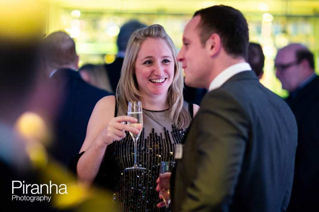 Christmas party photographer London venue - guest pictured  at party