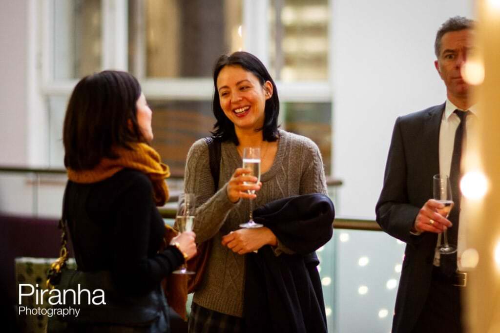 Christmas party photographer London venue - guest pictured  at party