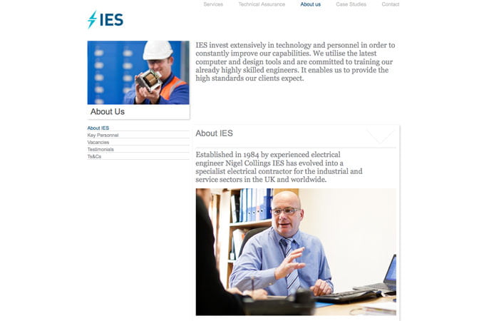 website-ies New Website - Photogrpahy by Piranha