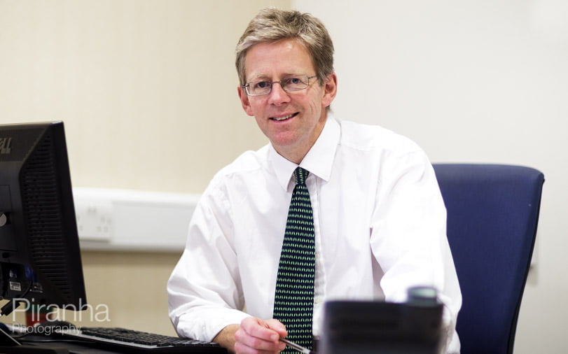 Photography of surgeon in Oxford - sitting in consulting rooms