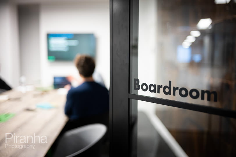 Photography for Business in London - Technology Company 6 Website home page photograph of board room.