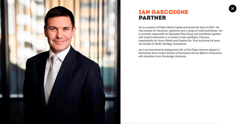 New website photograph taken for private equity company in use on their website.