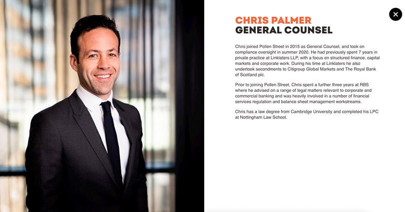 New website photograph taken for private equity company in use on their website.